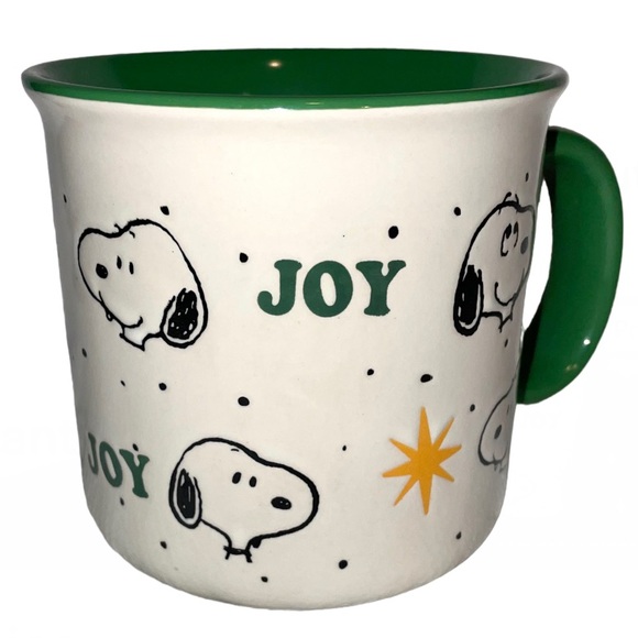 Snoopy PEANUTS SNOOPY JOY Holiday 20oz Coffee Tea Cocoa Mug Ceramic Cup - Picture 4 of 16